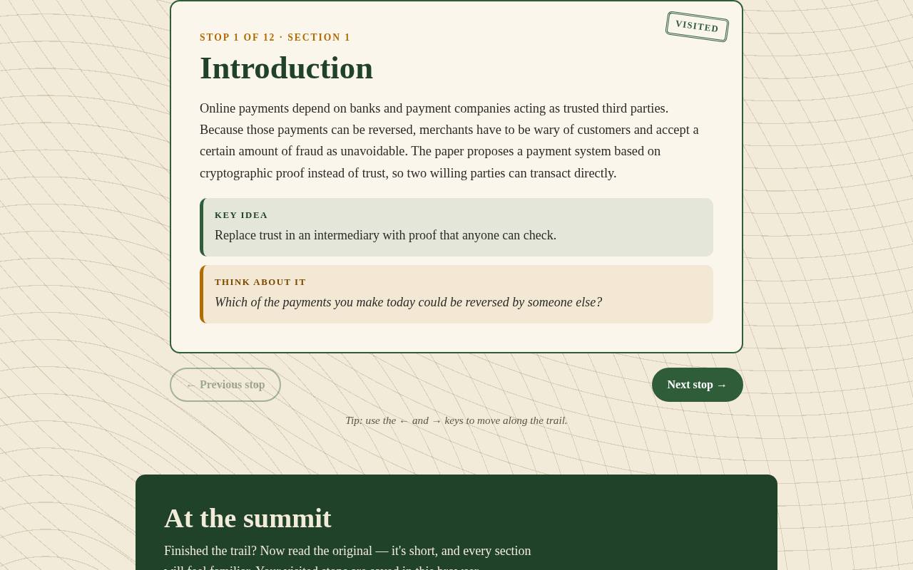 Screenshot of the whitepaperjourney.com home page